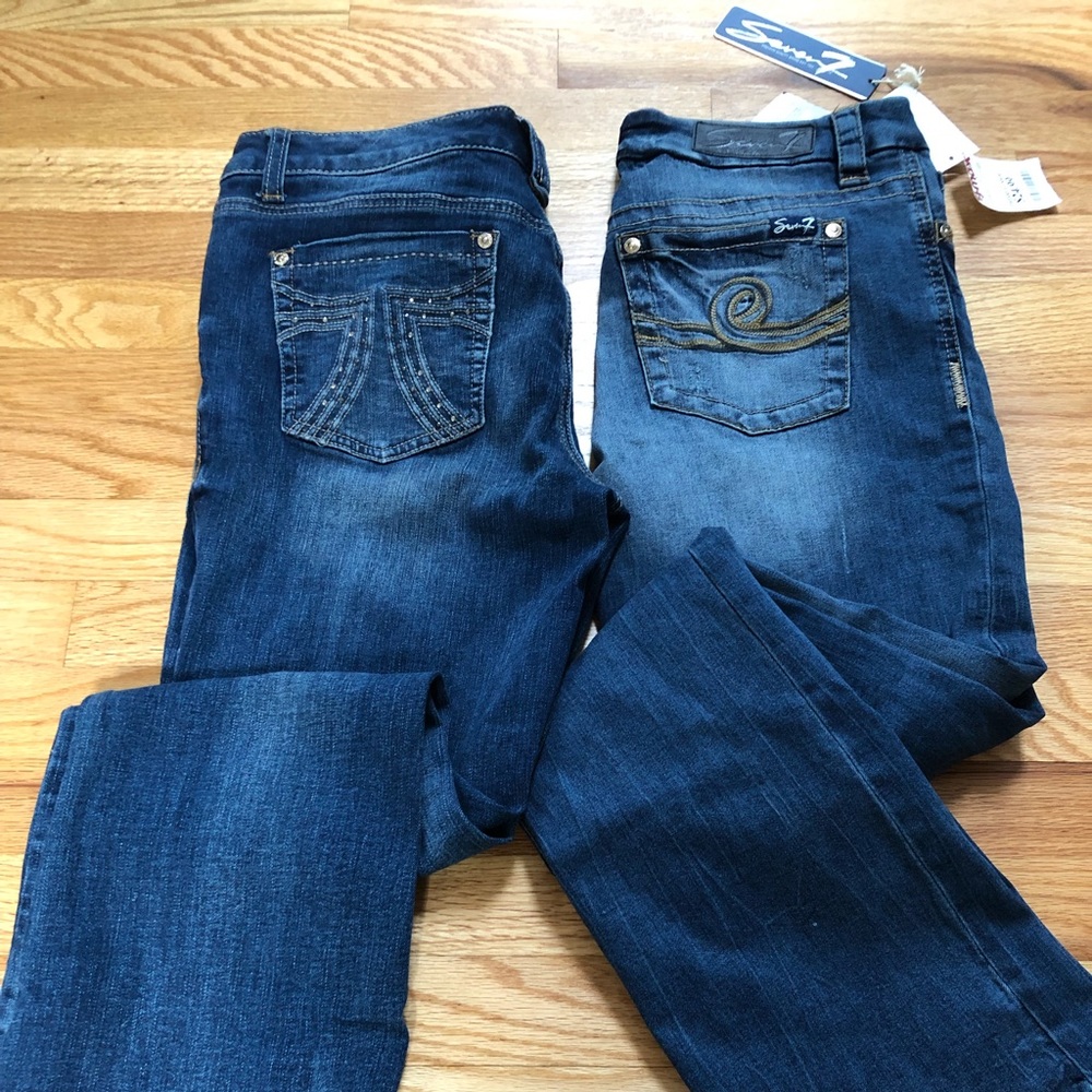 2 pairs size 12 bootcut Seven Jeans